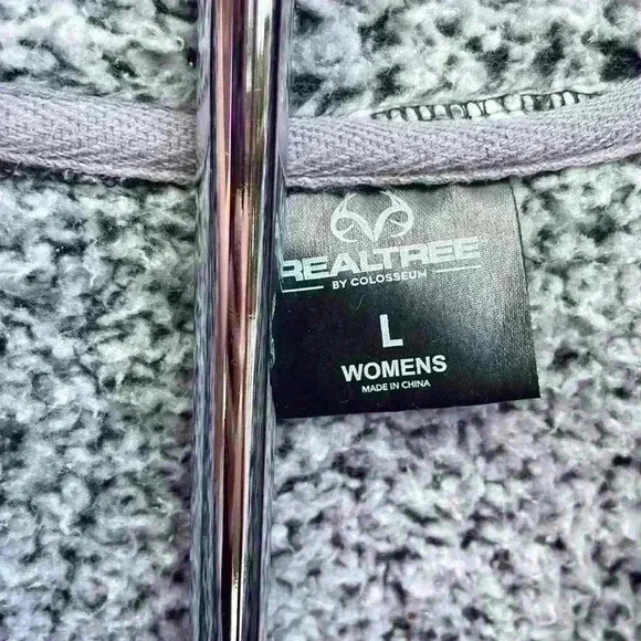 Real tree by Colosseum women’s large jacket 1/4 button pullover Sherpa fleece - Picture 5 of 14